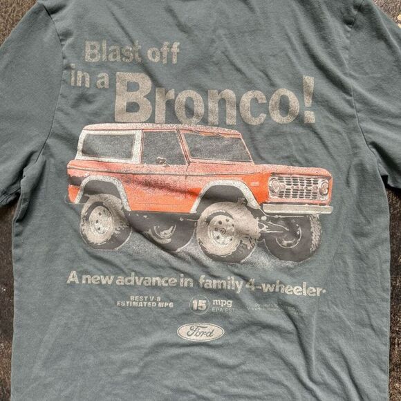 Goodfellow x Ford Short Sleeve T-Shirt Size M Tall Cotton Blend Vintage Style - Picture 9 of 11